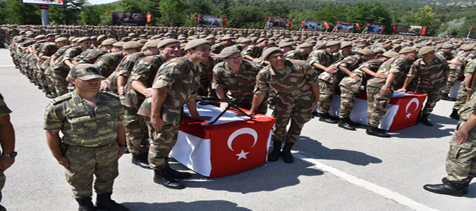 Amasya 15. Piyade Eğitim Tugay Komutanlığında Yemin Töreni 