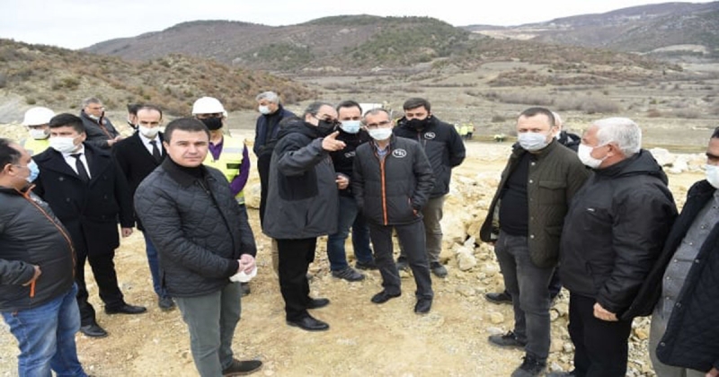 Amasya Aydınca Barajında Çalışmalar Devam Ediyor