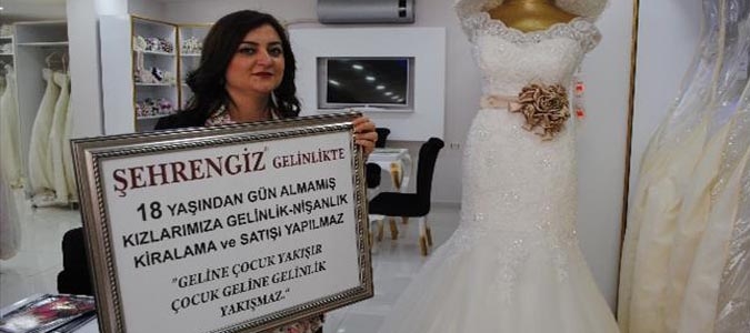 AMASYA DA 18 YAŞINDAN KÜÇÜKLERE GELİNLİK YOK
