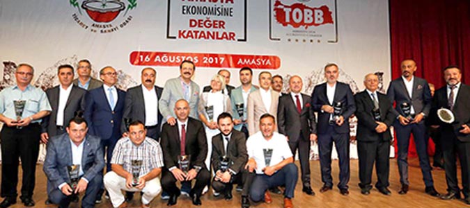 Amasya ekonomisine değer katanlara ödül