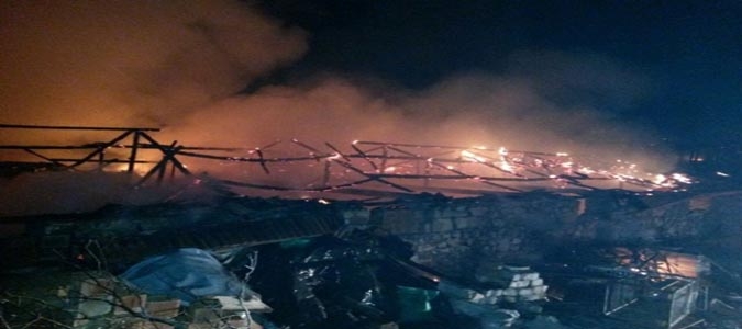 Amasya'da Ahır Yandı; 29 Büyükbaş Hayvan Telef Oldu