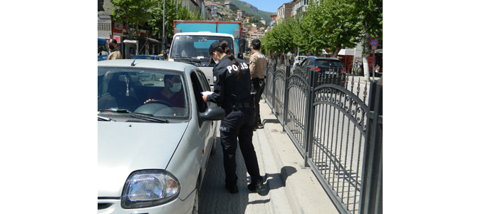 Amasya'da İzin Belgesi Olmayan Kişilere Ceza Kesildi