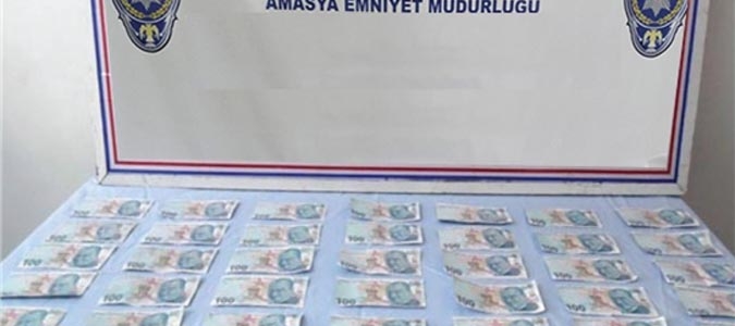 Amasya'da sahte para operasyonu