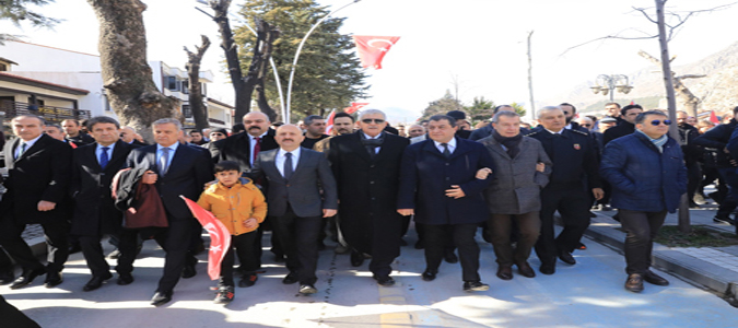 Amasya'da Şehitler ve Gaziler Yürüyüşü Gerçekleştirildi
