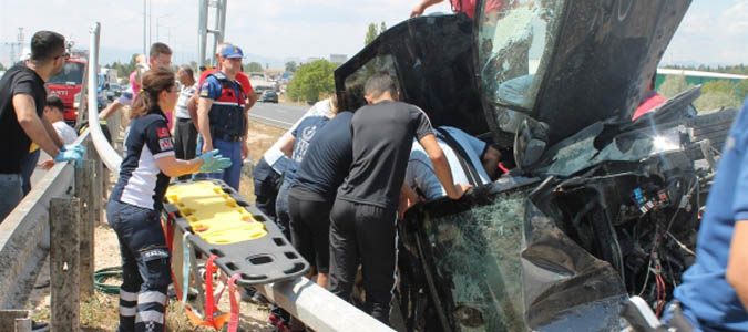 Amasya’da trafik kazası: 4 yaralı