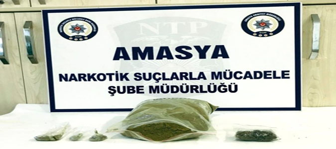 Amasya'da Uyuşturucu Operasyonu