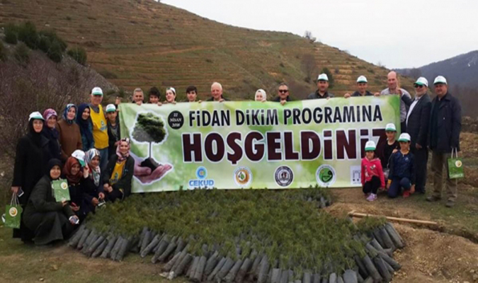 ÇEKUD'dan Doğaya Binlerce Fidan