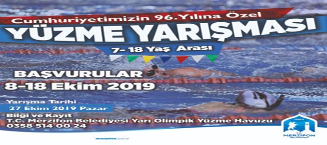 Cumhuriyetimizin 96. Yılına Özel Yüzme Yarışı