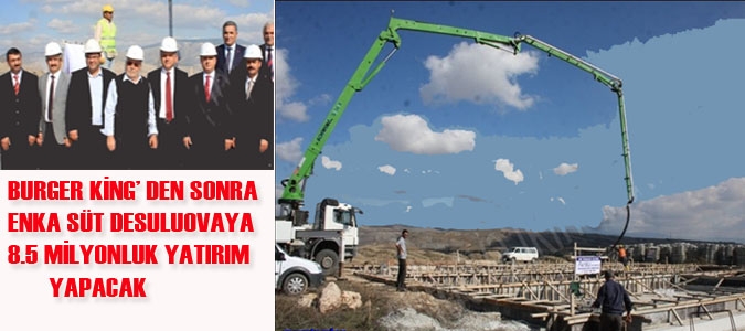 ENKA SÜT SULUOVAYA 8.5 MİLYONLUK YATIRIM YAPIYOR