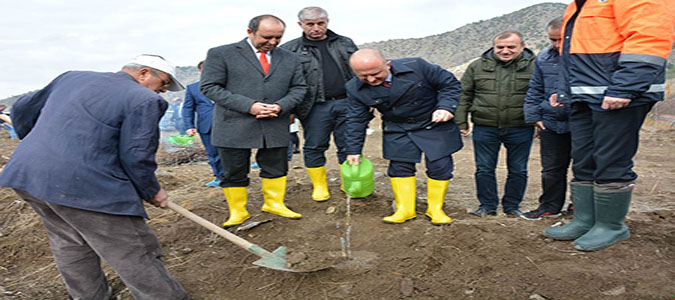 Her öğretmene bir fidan dikimi gerçekleştirildi
