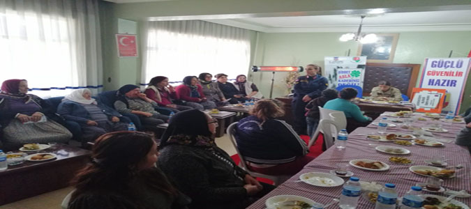 İl Jandarma Komutanlığı Kadına Yönelik Şiddete Karşı Bilgilendirme Semineri Düzenledi