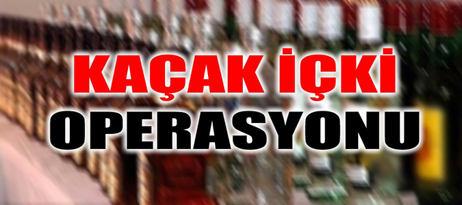 Jandarma'dan Kaçak İçki Operasyonu