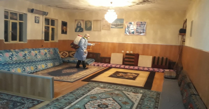 Köylerde Bulunan Cami-Cemevi ve Kamusal Alanlar Dezenfekte Ediliyor