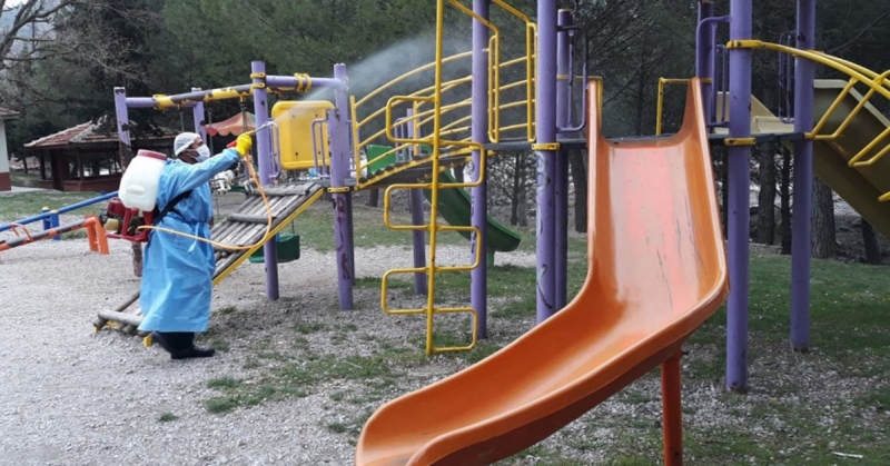Köylerde Dezenfeksiyon Çalışması Gerçekleştirildi