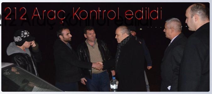 Merzifon Emniyeti Asayiş Uygulamasın'da 212 Araç Kontrol Etti