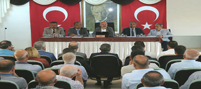 Merzifon'da Muhtarlar Toplantısı Yapıldı