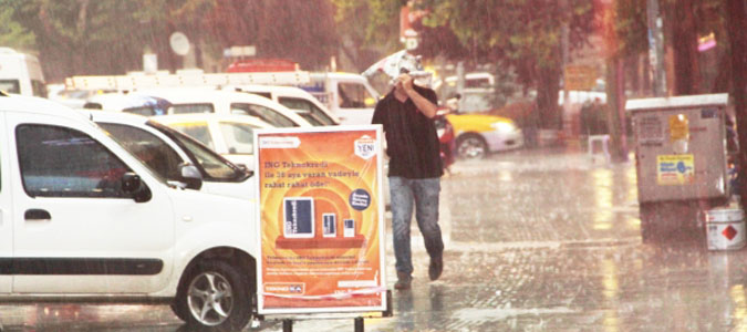 Meteorolojiden sağnak yağış uyarısı