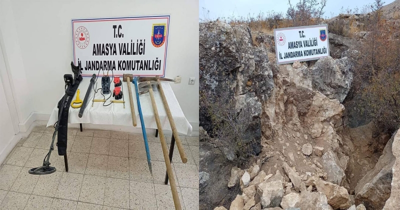 SİT Alanında Kaçak Kazı Yapanlara Suçüstü