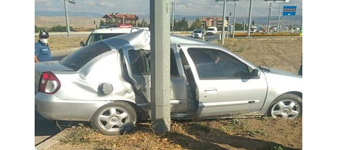 Suluova Otogar Kavşağında Trafik Kazası