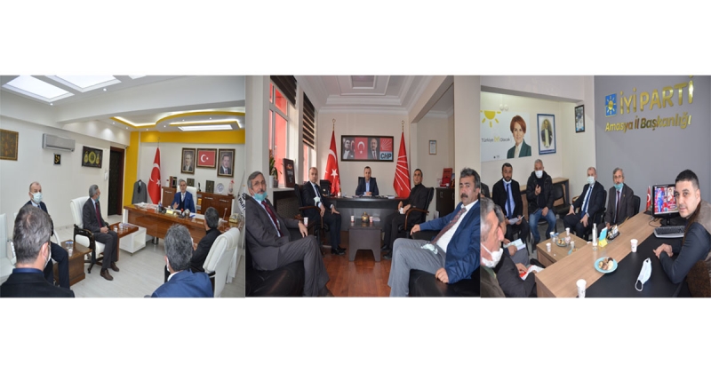 Taşova Çevre Platformu Amasya'da DSİ ve Siyasi Partileri Ziyaret Etti