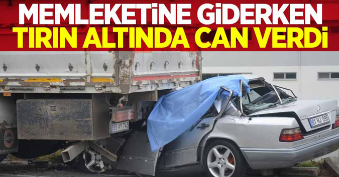 Tırın altında kalan sürücü can verdi