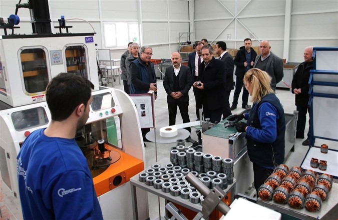 Vali Varol Merzifon Electromotor Fabrikasını Ziyaret Etti