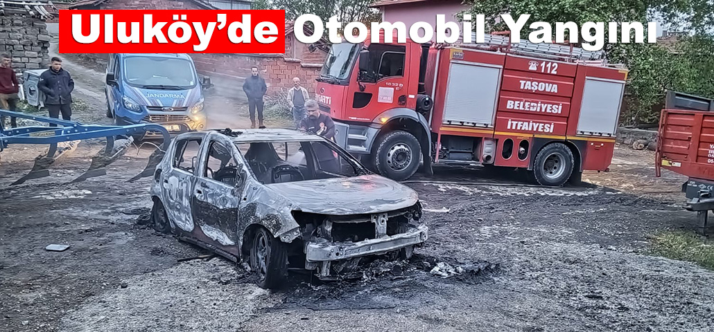 Uluköy’de Otomobil Yangını