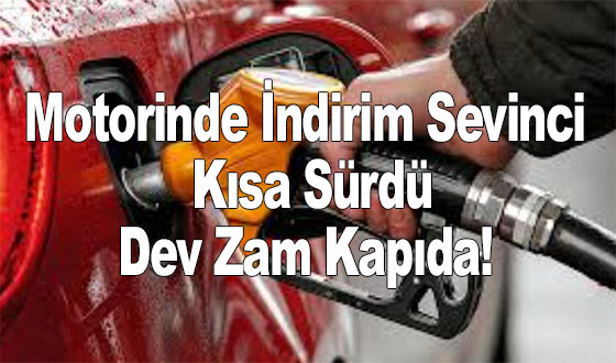 Motorinde İndirim Sevinci Kısa Sürdü: Dev Zam Kapıda!
