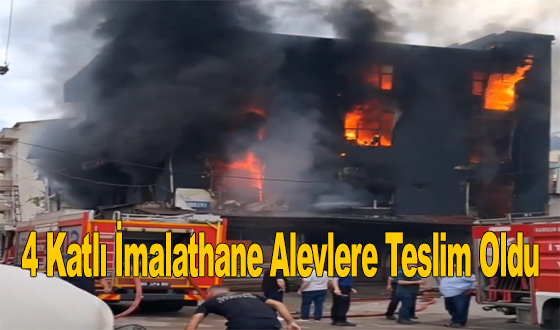 Korkutan Sanayi Yangını: 4 Katlı İmalathane Alevlere Teslim Oldu