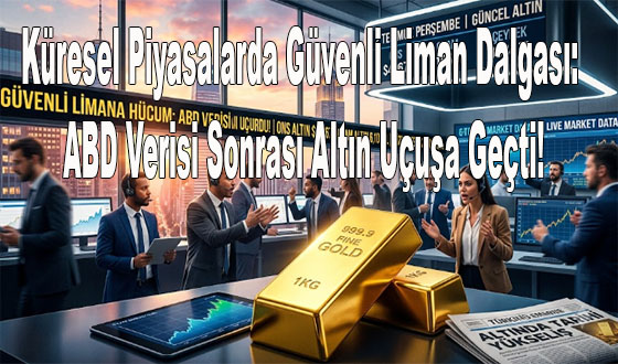 Küresel Piyasalarda Güvenli Liman Dalgası: ABD Verisi Sonrası Altın Uçuşa Geçti!