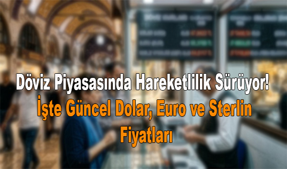 Döviz Piyasasında Hareketlilik Sürüyor! İşte Güncel Dolar, Euro ve Sterlin Fiyatları