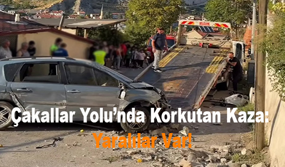 Çakallar Yolu’nda Korkutan Kaza: Yaralılar Var!