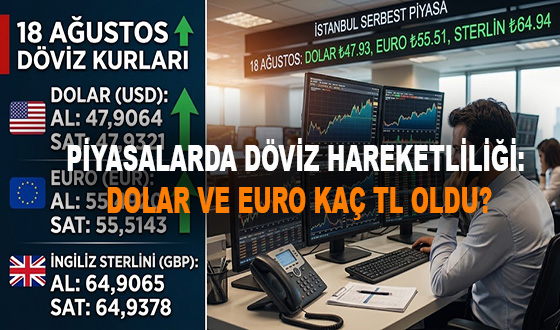 PİYASALARDA DÖVİZ HAREKETLİLİĞİ: DOLAR VE EURO KAÇ TL OLDU?