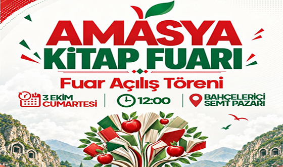 Amasya Kitap Fuarı Kapılarını Açıyor: Açılış Töreni 3 Ekim’de