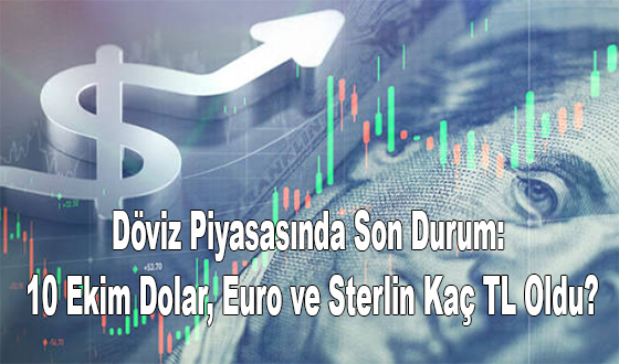 Döviz Piyasasında Son Durum: 10 Ekim Dolar, Euro ve Sterlin Kaç TL Oldu?