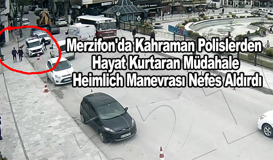 Merzifon'da Kahraman Polislerden Hayat Kurtaran Müdahale