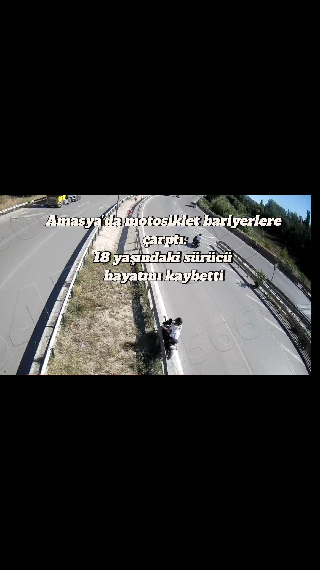 Amasya’da motosiklet bariyerlere çarptı: 18 yaşındaki sürücü hayatını kaybetti